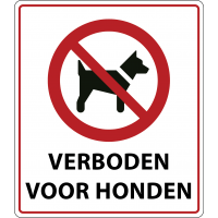 Prohibition signs and stickers ISO 7010 "P21 Prohibited for dogs"