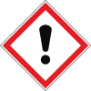 Warning signs and stickers GHS07 - Harmful