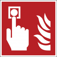 Fire safety signs and stickers ISO 7010 "Fire alarm" - F005